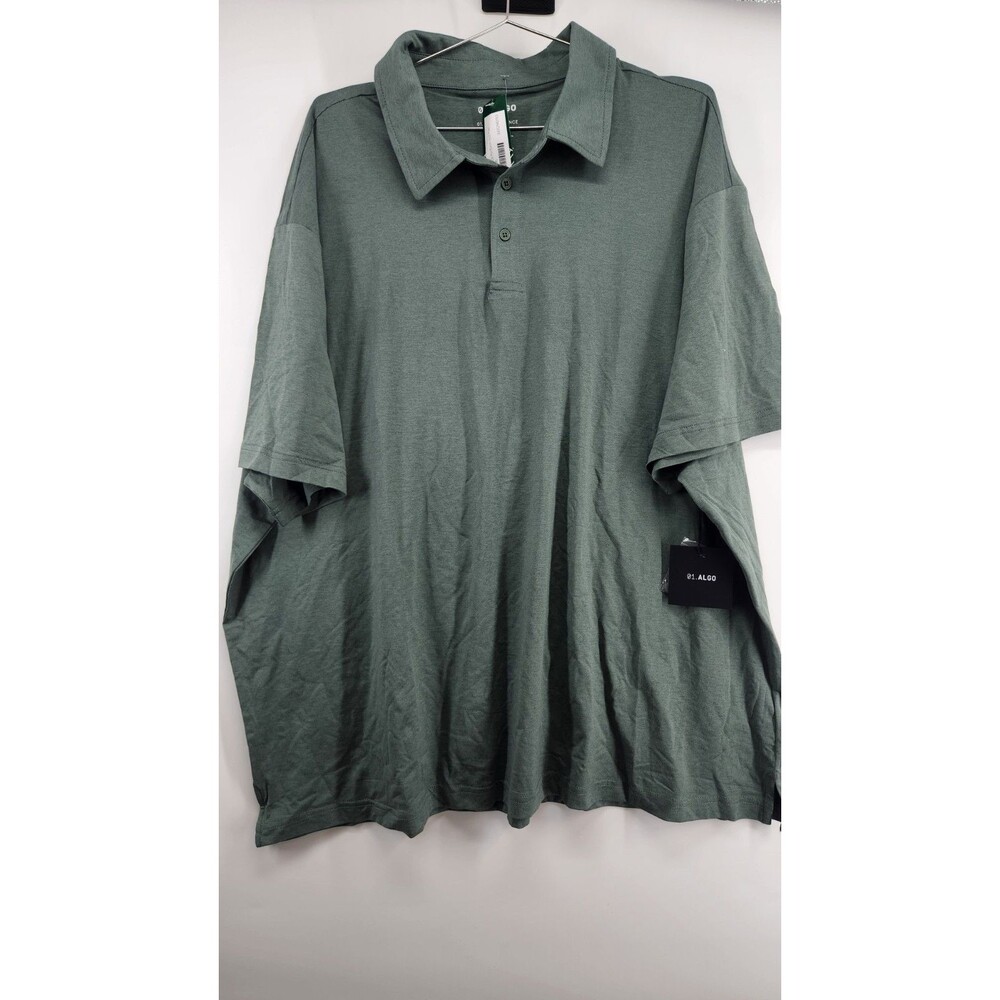 01 Algo Men's Green 3XL Jack Performance Polo Shirt NWT Athletic Golf Sports